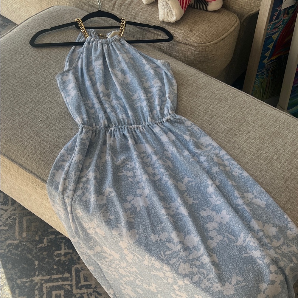 Michael Kors Floral Halter Dress